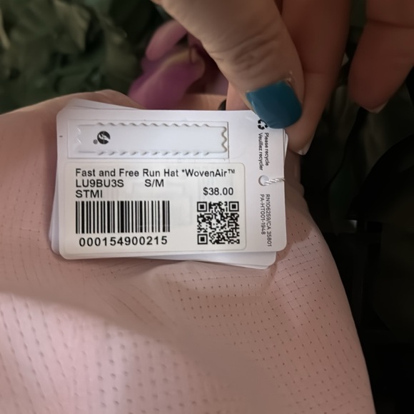 NWT Lululemon Fast and Free Run Light Pink Cap - Picture 2 of 5